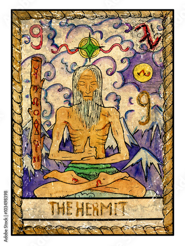 The old tarot card. The Hermit