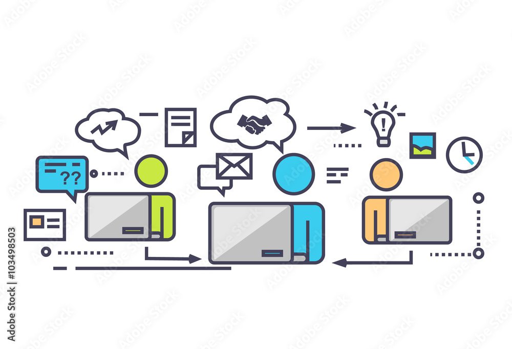 Icon Flat Style Design Working Group Icon Flat Style Design Working Group