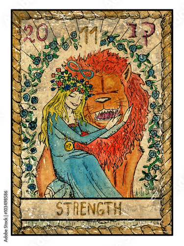 The old tarot card. Strength