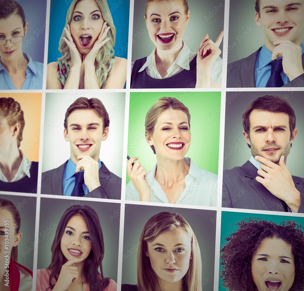 Composite image of composite image of businesspeople Composite image of composite image of businesspeople