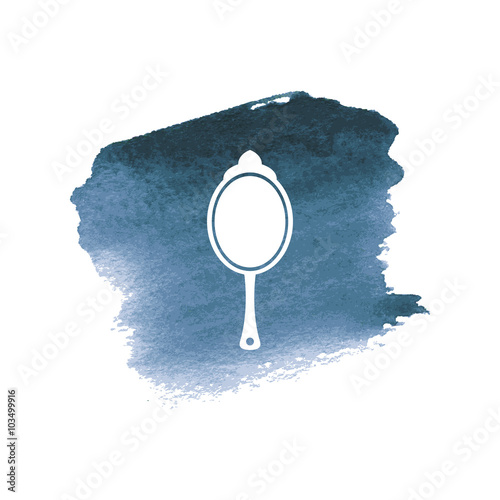 vector icon of female mirror