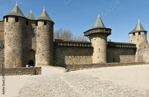 Carcassonne - innere Festungsmauer photo