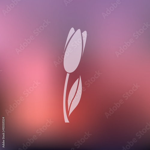vector icon of flower
