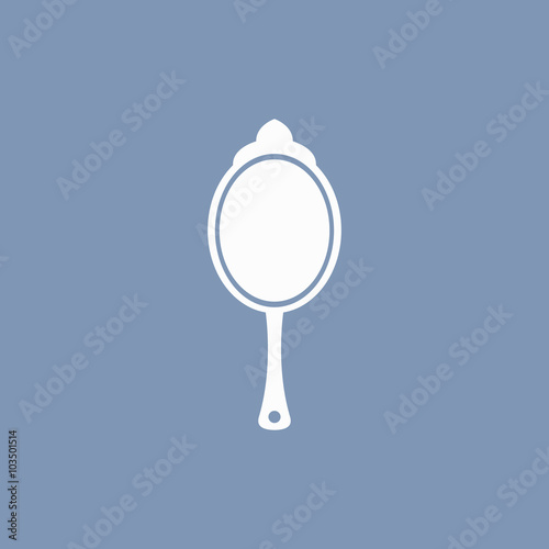 vector icon of female mirror