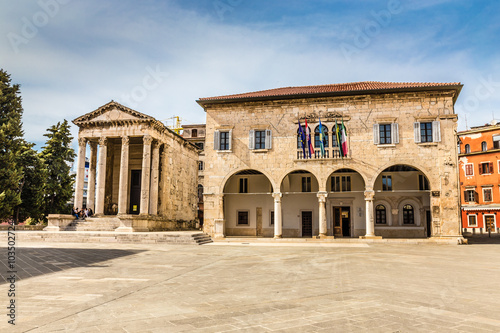 Augustus Ancient Temple And Town Hall-Pula,Croatia