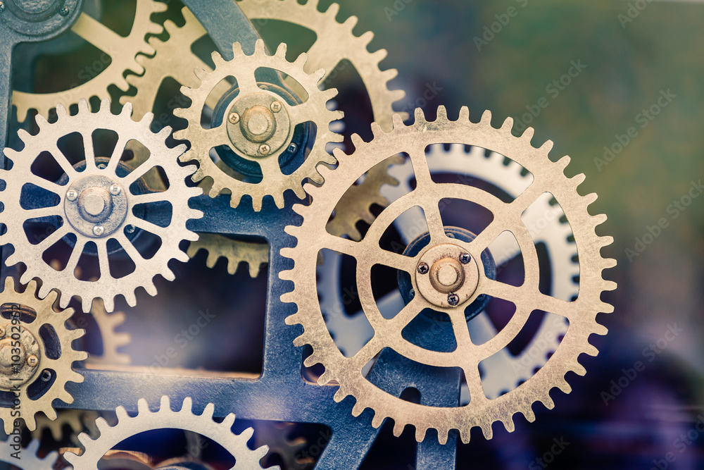 Industrial clock transmission gear set details Industrial clock transmission gear set details