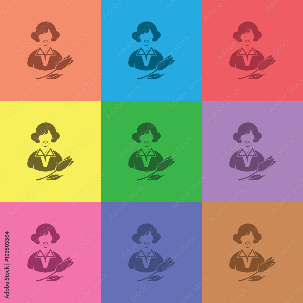 vector icon of International Women's Day vector icon of International Women's Day