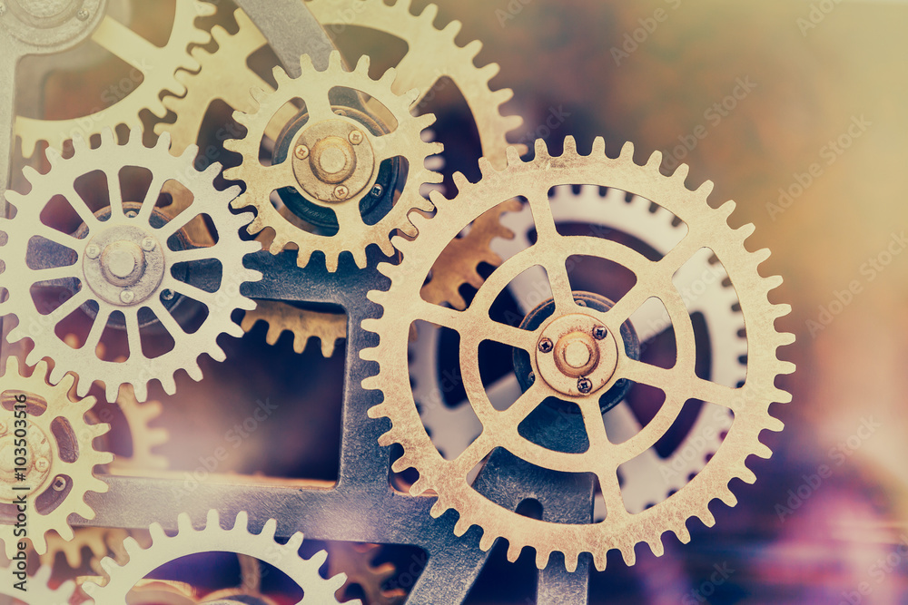 Industrial clock transmission gear set details Industrial clock transmission gear set details
