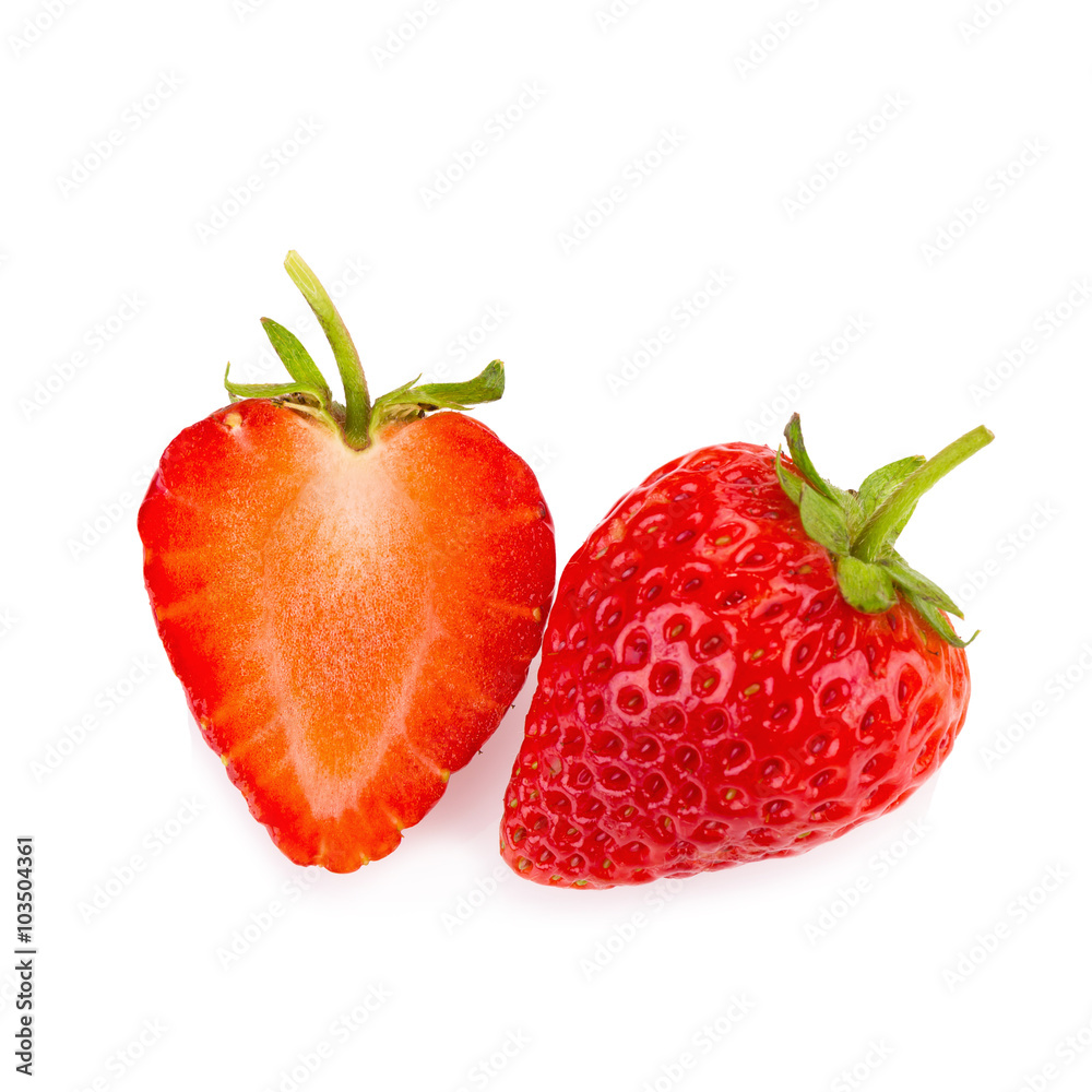 Red berry strawberry isolated on white background Red berry strawberry isolated on white background