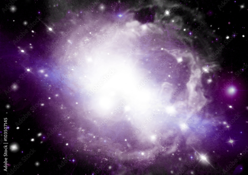 galaxy in a free space