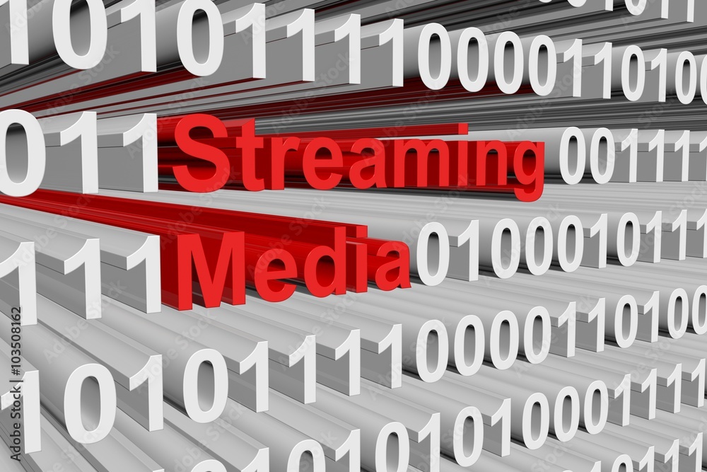 streaming media is presented in the form of binary code