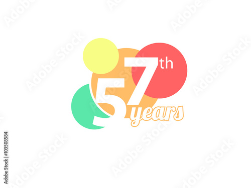 simple birthday and colorful