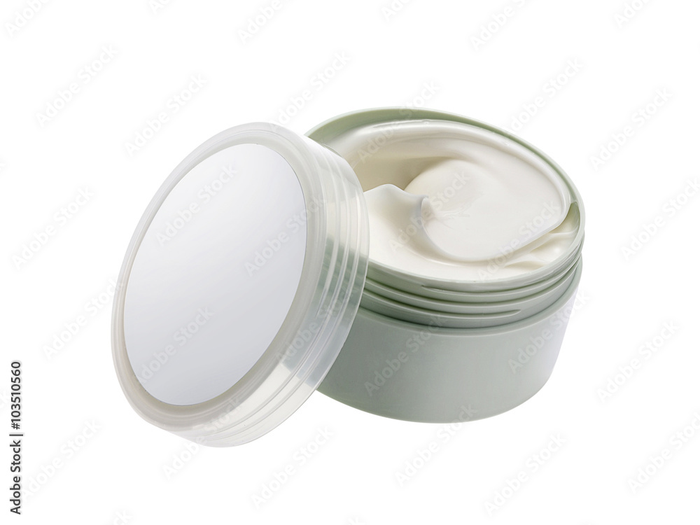 Cosmetic cream isolated on white Cosmetic cream isolated on white