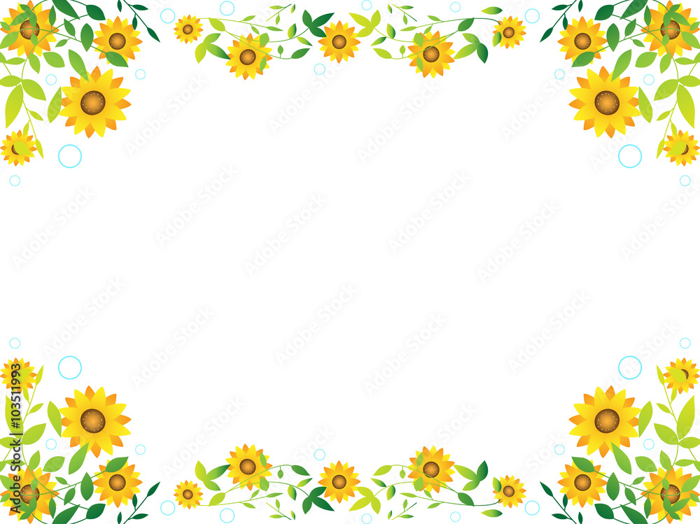 Fototapeta premium ひわまり フレーム