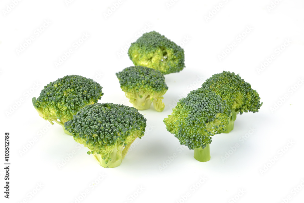 Broccoli isolated on a clean white background. Broccoli isolated on a clean white background.