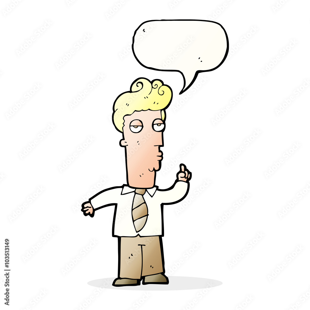 cartoon bored man asking question with speech bubble cartoon bored man asking question with speech bubble