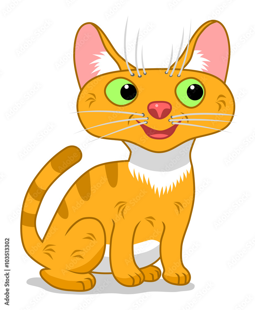 Obraz premium Cartoon cat