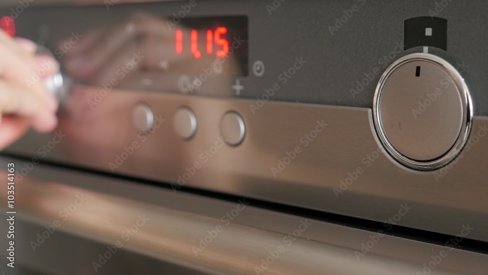 Programming modern oven for cooking food 4K 2160p UltraHD footage - Cooking contemporary oven setting dials for temperature and program 4K 3840X2160 UHD video Programming modern oven for cooking food 4K 2160p UltraHD footage - Cooking contemporary oven setting dials for temperature and program 4K 3840X2160 UHD video