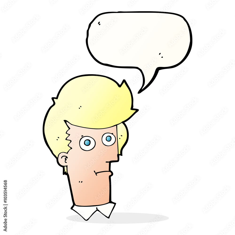 cartoon staring face with speech bubble cartoon staring face with speech bubble