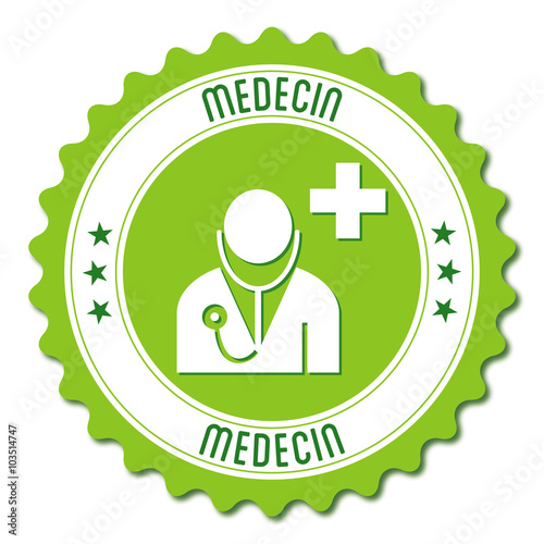 Logo médecin. Médecine.