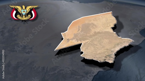 Hadramaut with Coat of arms animation map
Governorates of Yemen photo