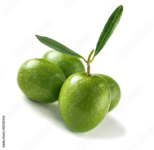 green olives on white