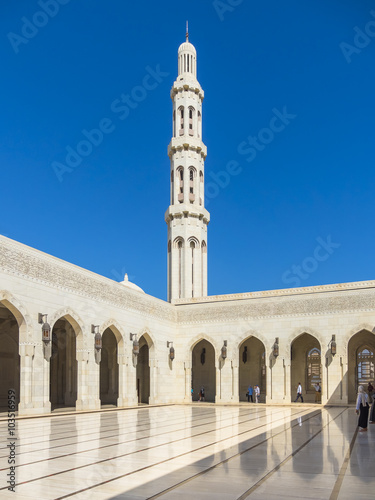 Große Sultan-Qabus-Moschee,   eine der weltweit größten Moscheen, Muscat, Maskat, Sultanat Oman, Golfstatt, Arabische Halbinsel, Naher Osten, Asien © David Brown