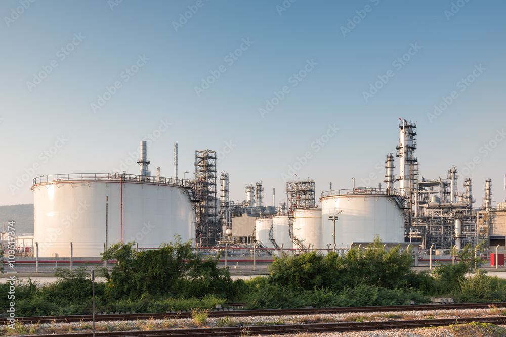 Gas tank oil petrochemical plant