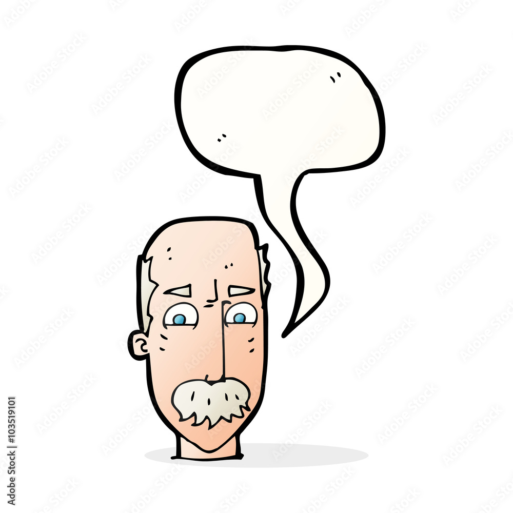 cartoon annnoyed old man with speech bubble cartoon annnoyed old man with speech bubble