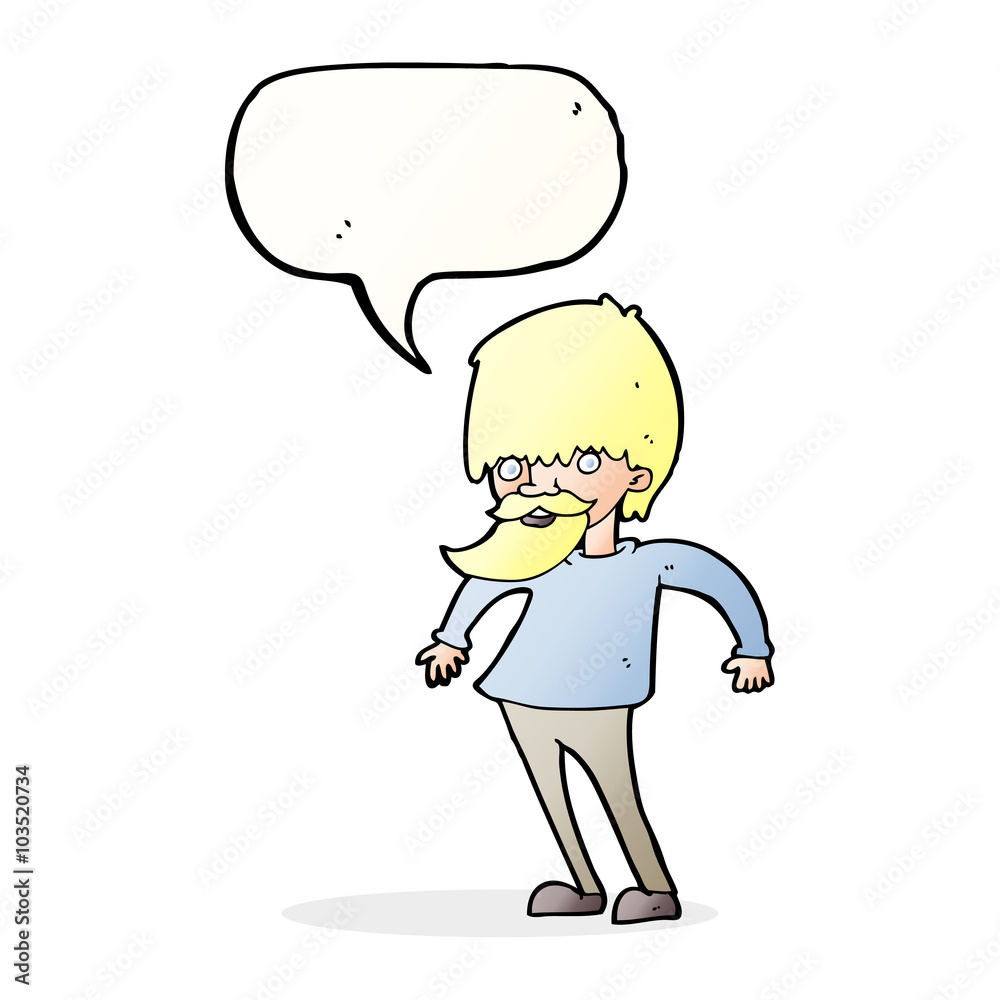 cartoon bearded man shrugging shoulders with speech bubble cartoon bearded man shrugging shoulders with speech bubble