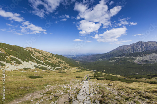 View from Kasprowy Wierch Summit in the Polish Tatra Mountains
