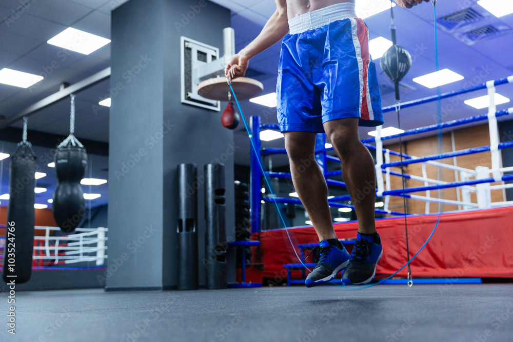 Fototapeta premium Male boxer legs