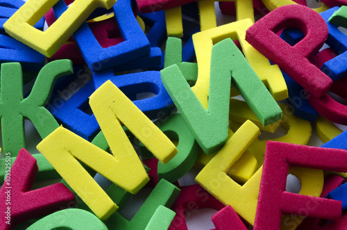 Obraz na płótnie word peace written by Cyrillic letters on a multicolored background