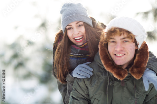 Winter couple