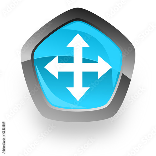arrow blue metallic chrome web pentagon glossy icon Free Download arrow blue metallic chrome web pentagon glossy icon - GFXLoad