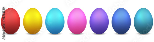 Set of colored Easter eggs 3 | RGB