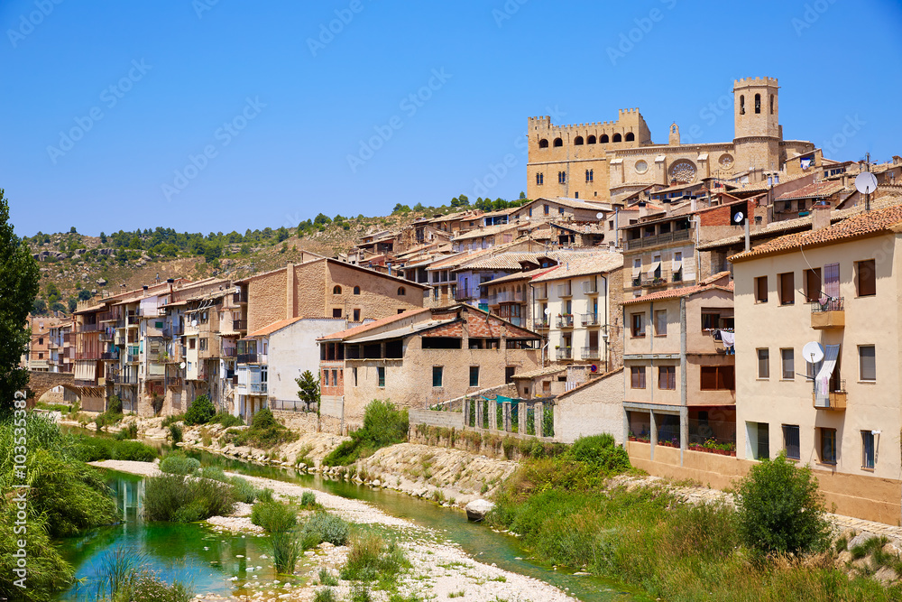 Valderrobles and Matarrana river in Teruel Spain