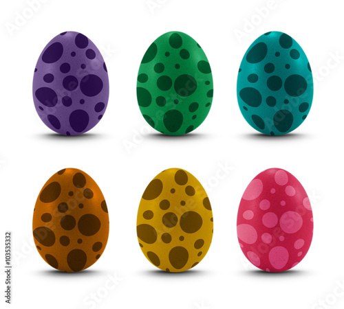 color dot eggs set