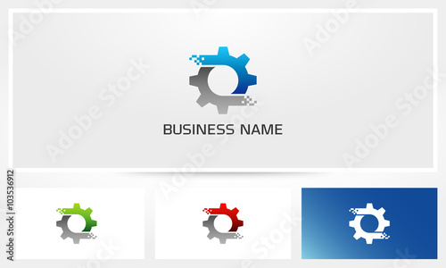 Digital Gear Pixel Logo