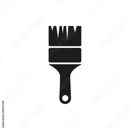 Simple hand saw isolated symbol. Tools carpenter, repairmen. Sawing. Black icon on white background, minimal design.