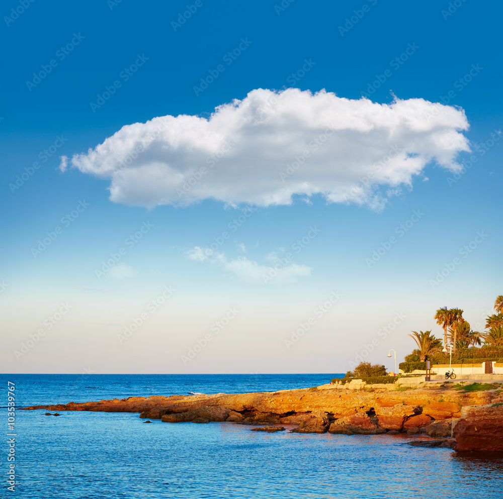 Fototapeta premium Denia sunset las Rotas in Mediterranean Spain