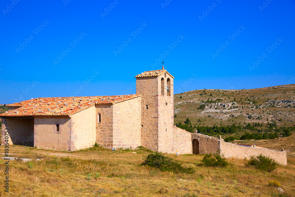Corratxar church in Tinenca Benifassa of Spain