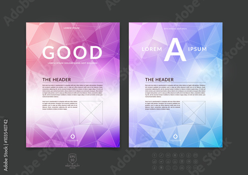 Brochure design, flyer, cover, booklet and report layout templat