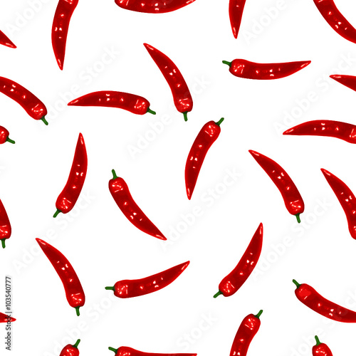 Nahtloser Hintergrund mit Spitzpaprika