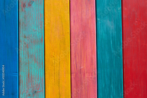 Colorful mexican stripes painted wood texture