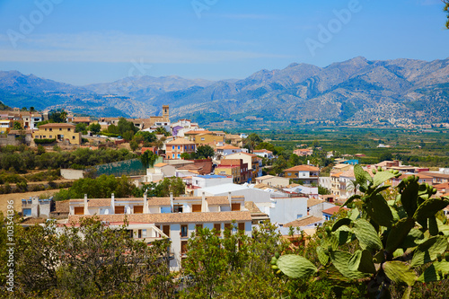 Benidoleig village in Alicante Spain photo