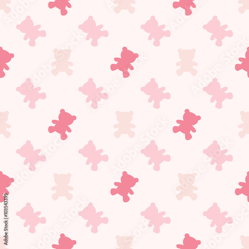 Vector seamless pattern for babies - wallpaper - background