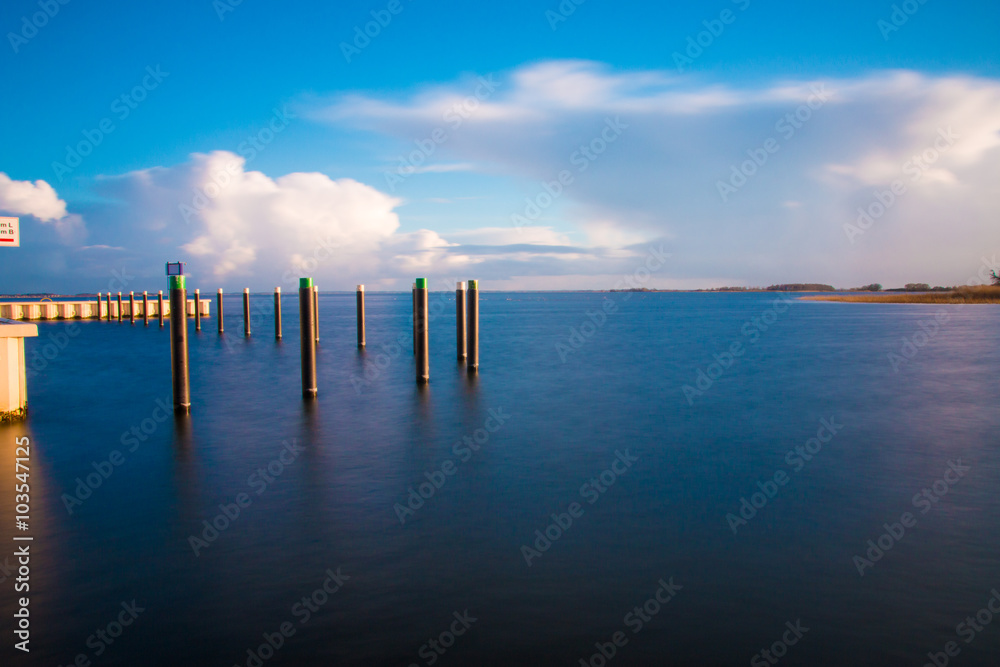 Fototapeta premium Abendstimmung am Yachthafen