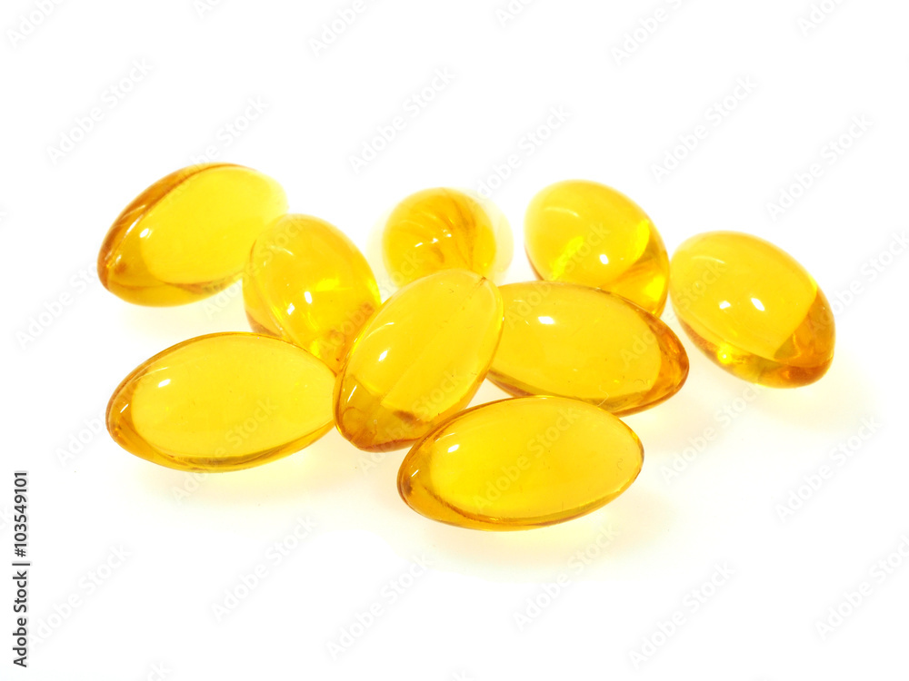 fish oil isolated on white background fish oil isolated on white background