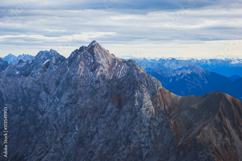 Beautiful landscape panoramic view of Himalayas  himalayan mountains  Nepal.